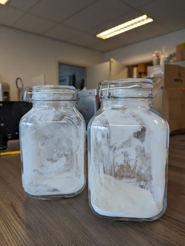 SLS Powder in Jars
